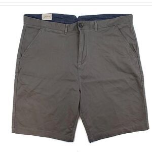 NWT Jachs Men's Flat Front Shorts Grey Sz 38